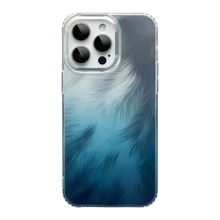 Silver Feather Yarn Phone Case