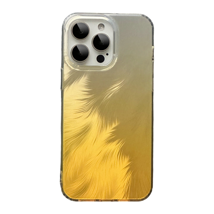 Silver Feather Yarn Phone Case