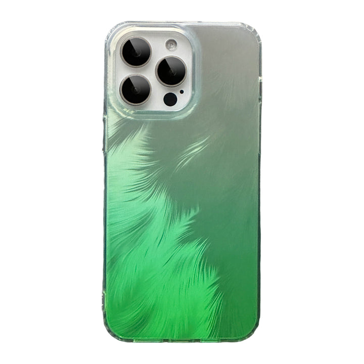Silver Feather Yarn Phone Case
