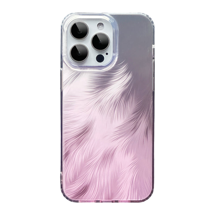 Silver Feather Yarn Phone Case