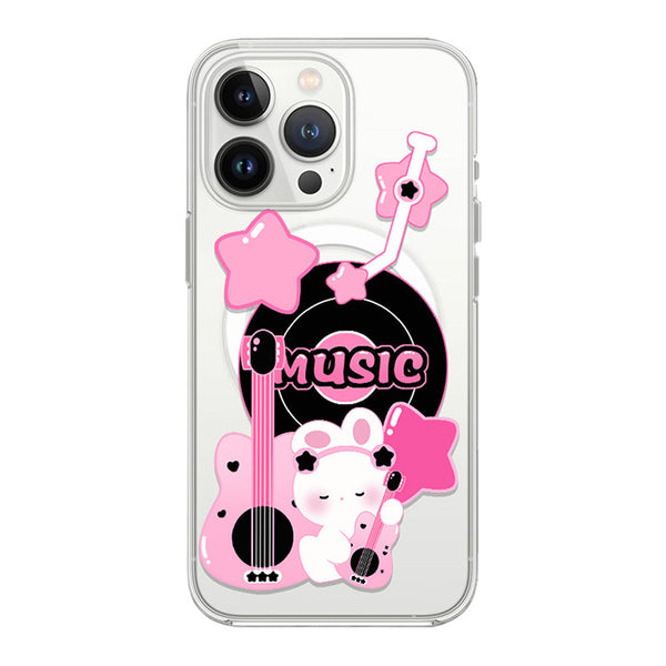 Guitar Rabbit Magnetic Phone Case