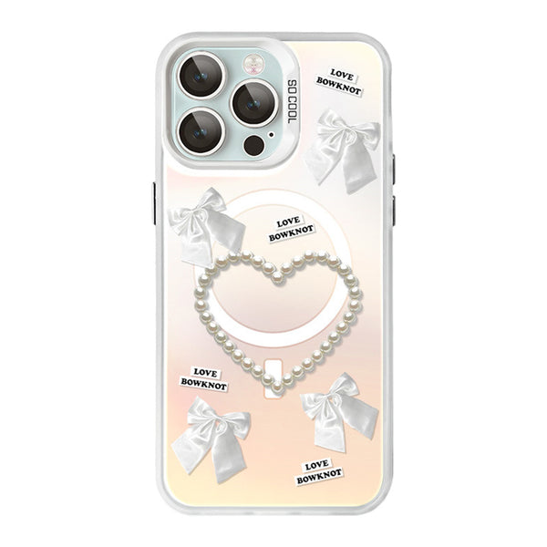 Pearl Heart Magnetic Phone Case