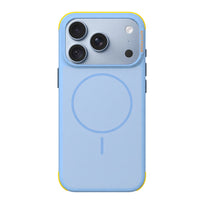 Colorblock Soft-Touch MagSafe Phone Case - Sky Blue