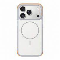 Colorblock Soft-Touch MagSafe Phone Case - White