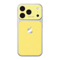Crystal Lens Leather Phone Case - Butter Yellow