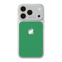 Crystal Lens Leather Phone Case - Grass Green