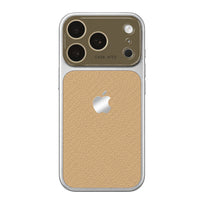 Crystal Lens Leather Phone Case - Khaki