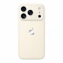 Crystal Lens Liquid Silicone Phone Case - Beige
