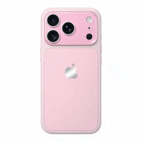 Crystal Lens Liquid Silicone Phone Case - Pink