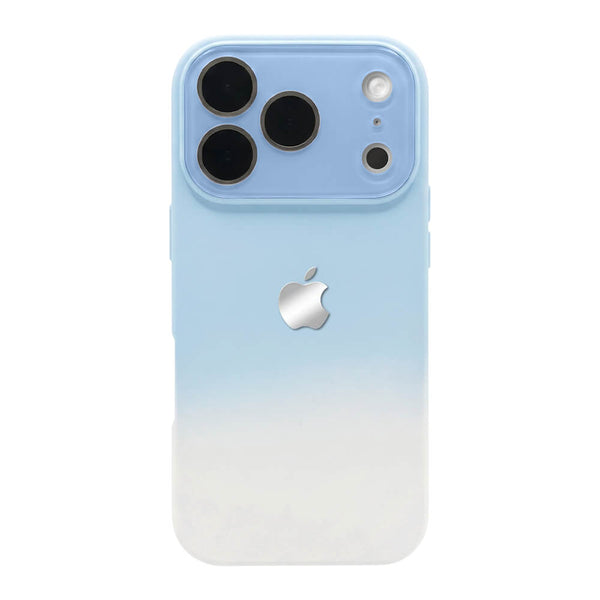 Crystal Lens Silicone Gradient Phone Case - Blue