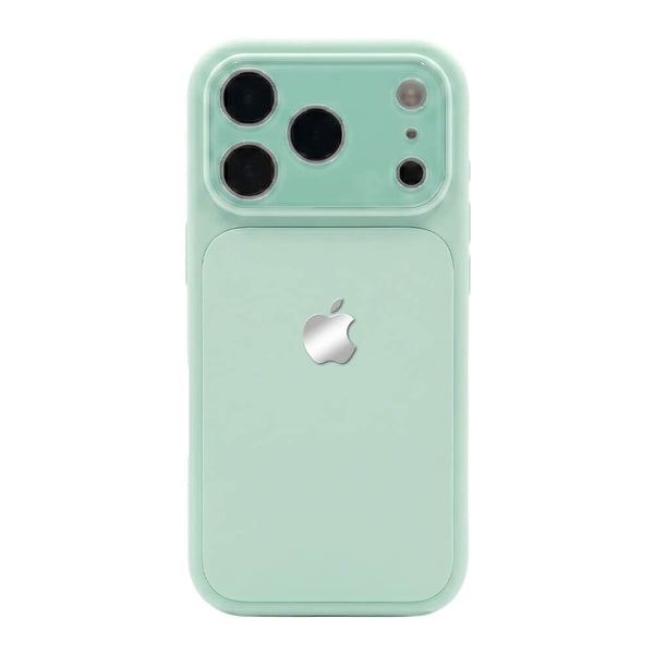 Crystal Lens Liquid Silicone Phone Case - Green