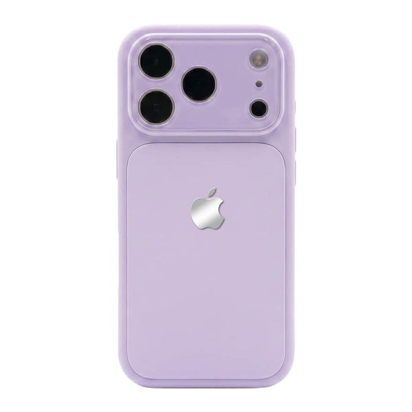 Crystal Lens Liquid Silicone Phone Case - Purple