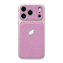 Double Leather Large Window Phone Case - Purple
