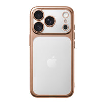 Frosted Electroplating Translucent Phone Case - Desert Gold