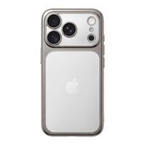 Frosted Electroplating Translucent Phone Case - Titanium Gray
