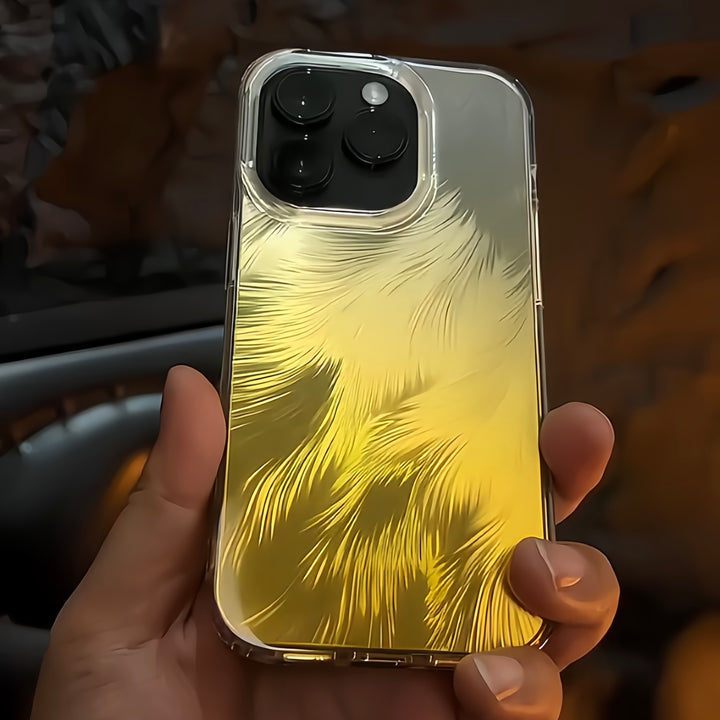 Silver Feather Yarn Phone Case