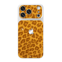 Glitter Leopard Pattern Phone Case - Bright Yellow