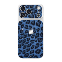 Glitter Leopard Pattern Phone Case - Deep Blue