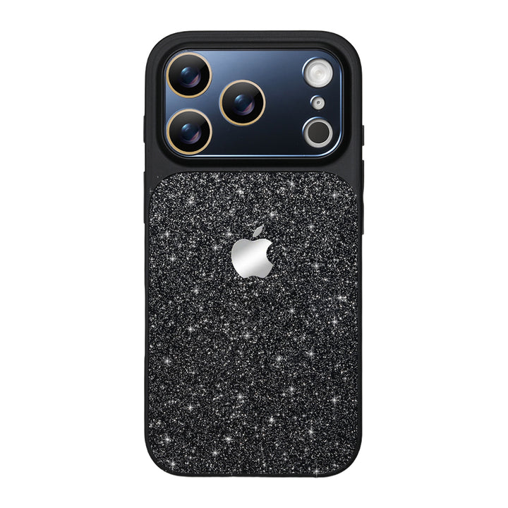 Glitter Frosted Phone Case - Black