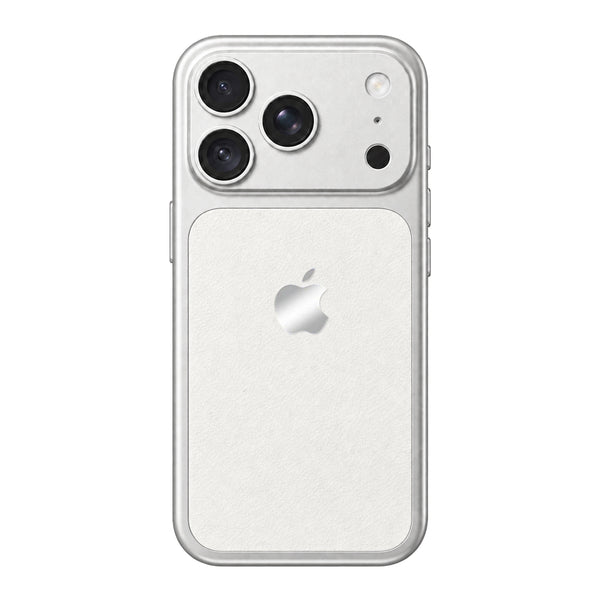 Leather Texture Phone Case - White