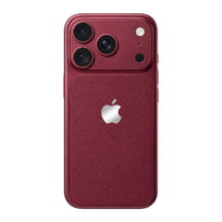 Leather Texture Phone Case - Wine Red