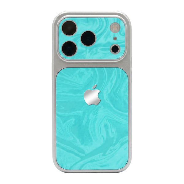 Liquid Ripple Suede Phone Case - Lake Blue