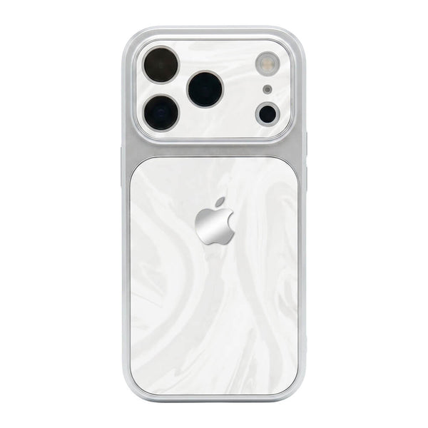 Liquid Ripple Suede Phone Case - White
