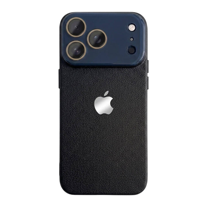 Lychee Texture Leather Phone Case - Black