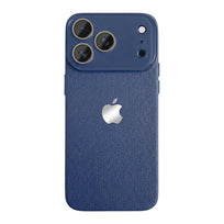 Lychee Texture Leather Phone Case - Deep Blue