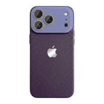 Lychee Texture Leather Phone Case - Deep Purple
