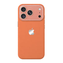 Lychee Texture Leather Phone Case - Orange