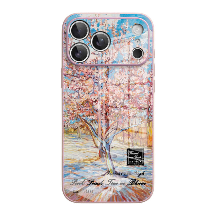 Pink Peach Tree in Bloom - iPhone Case