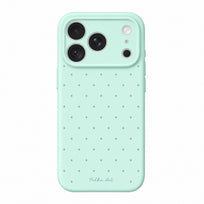 Polka Dot Liquid Silicone Phone Case - Green