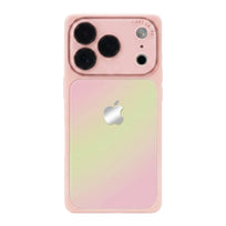 Square Crystal Lens Gradient Phone Case - Pink Green