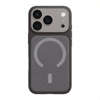 Textured Colorblock MagSafe Phone Case - Black