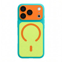 Textured Colorblock MagSafe Phone Case - Lake Green