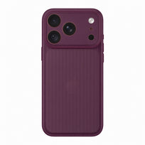 Translucent Ribbed Phone Case - Burgundy