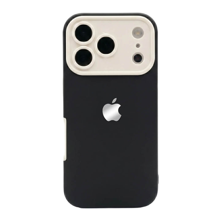 Two-Tone Matte Soft-Touch Phone Case - Black