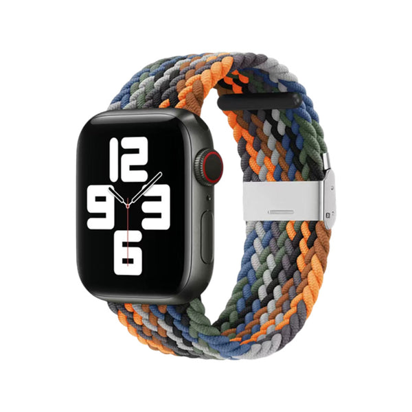 Apple Watch Nylon Braided Strap - Camouflage Rainbow
