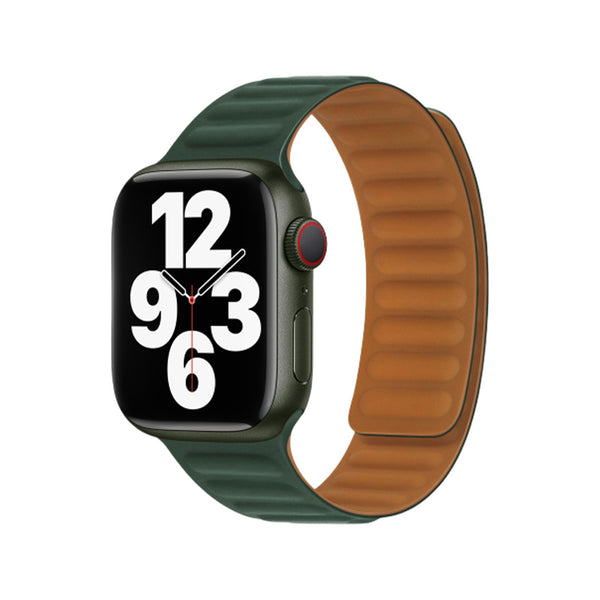 Apple Watch Leather Link Magnetic Strap - Cedar