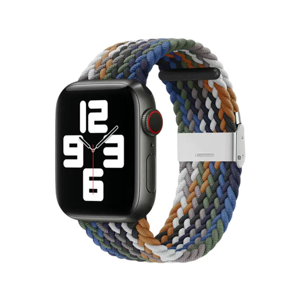 Apple Watch Nylon Braided Strap - Cowboy Rainbow
