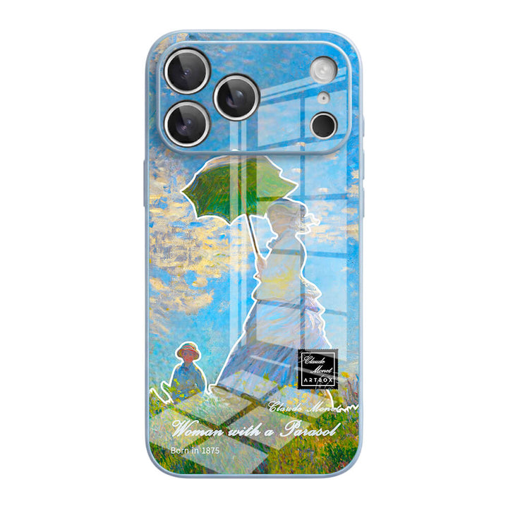 Woman with a Parasol - iPhone Case