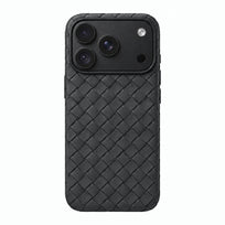Woven Textured Phone Case - Black