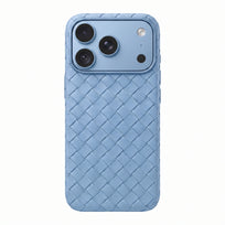 Woven Textured Phone Case - Light Blue