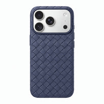 Woven Textured Phone Case - Navy Blue
