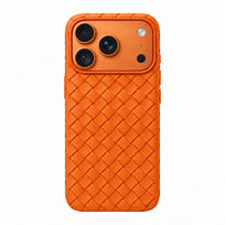 Woven Textured Phone Case - Orange
