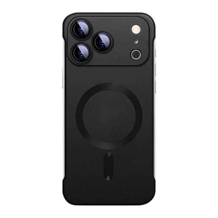 Borderless Frosted MagSafe Phone Case - Black