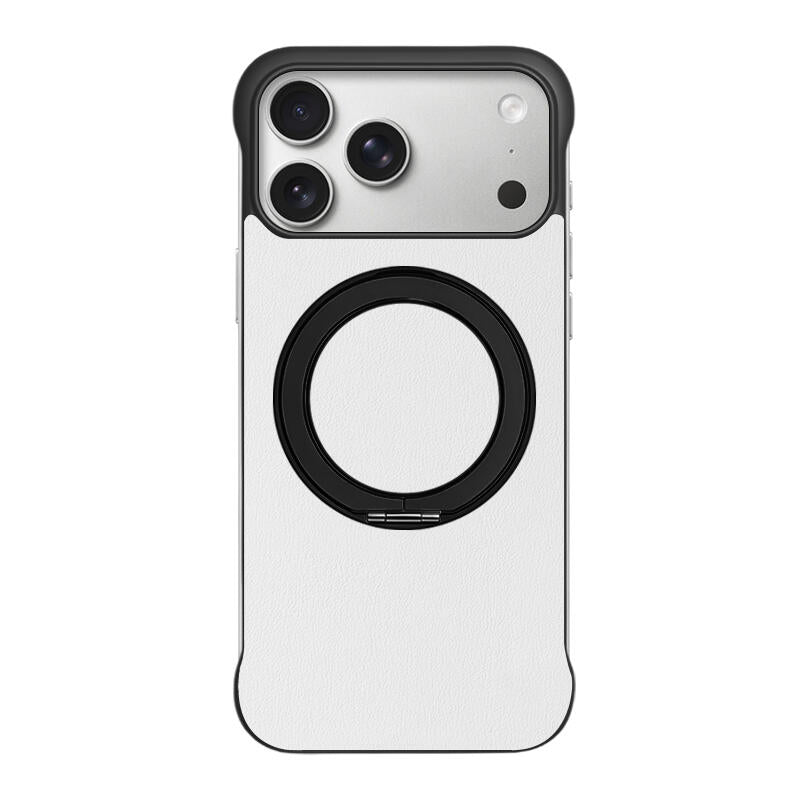 Border Less Phone Case Borderless Leather Stand MagSafe Phone Case - Black White – Artbox Case
