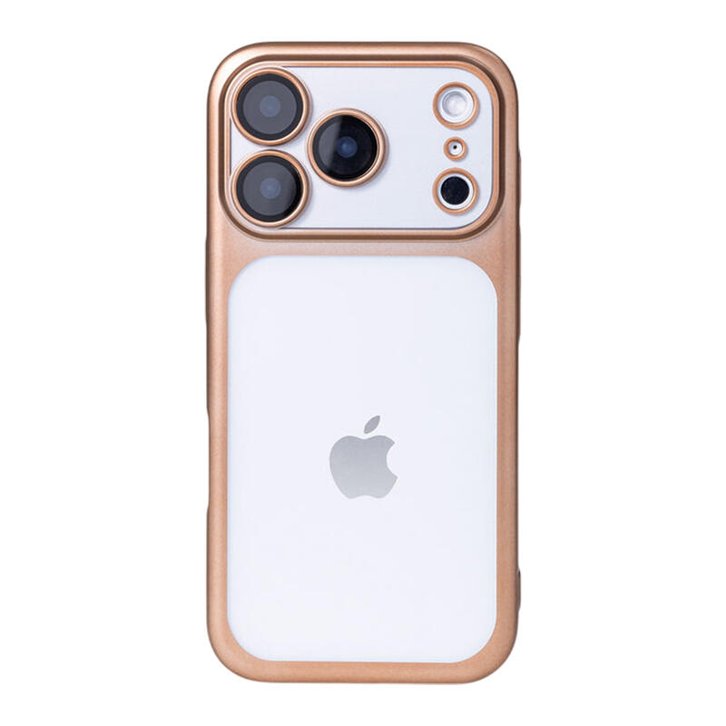 Frosted Electroplating Translucent Phone Case - Desert Gold – Artbox Case