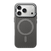 Honeycomb Bracket MagSafe Phone Case - Gray